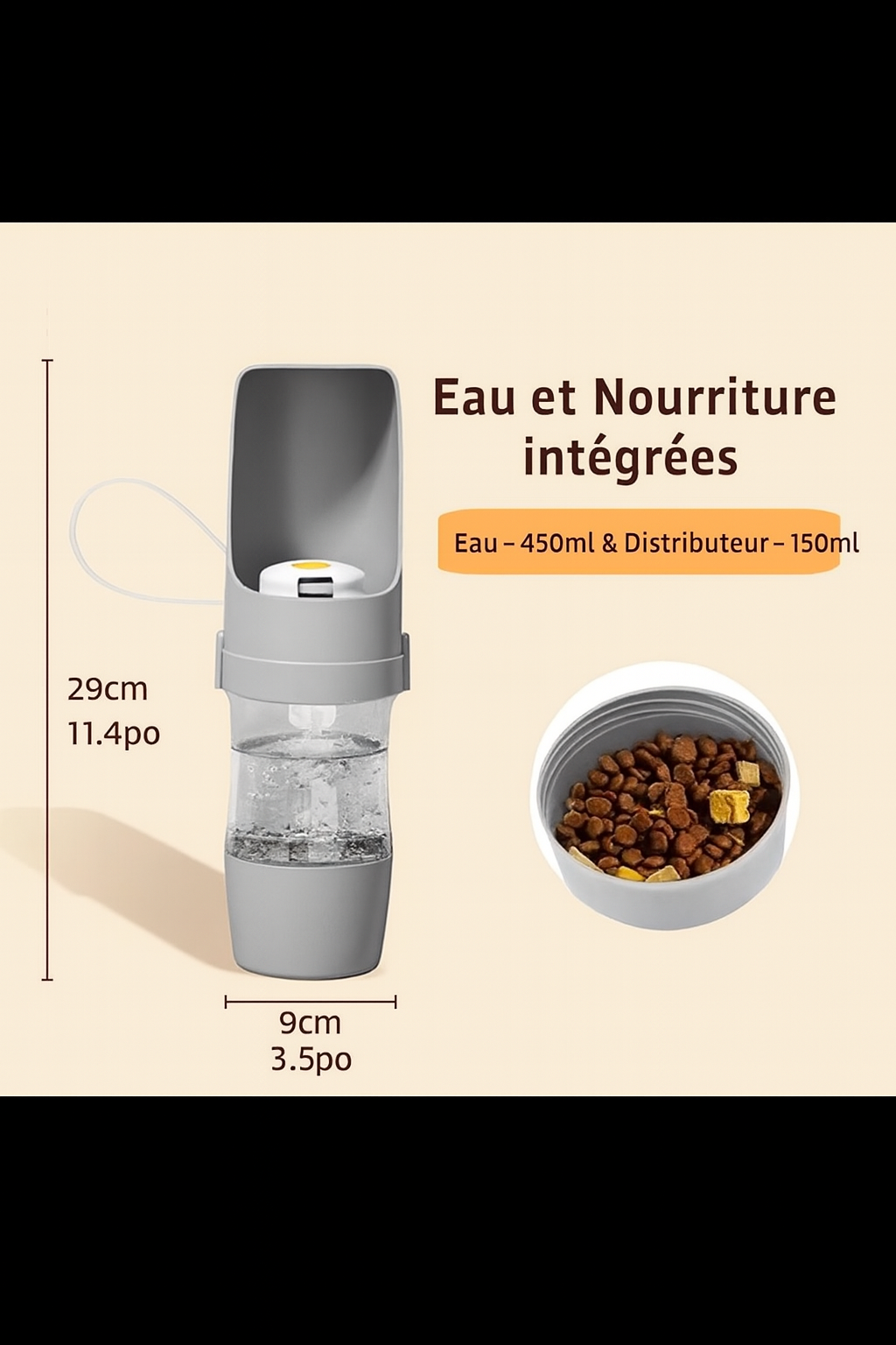 Bouteille d'eau Portable pour chien et chat