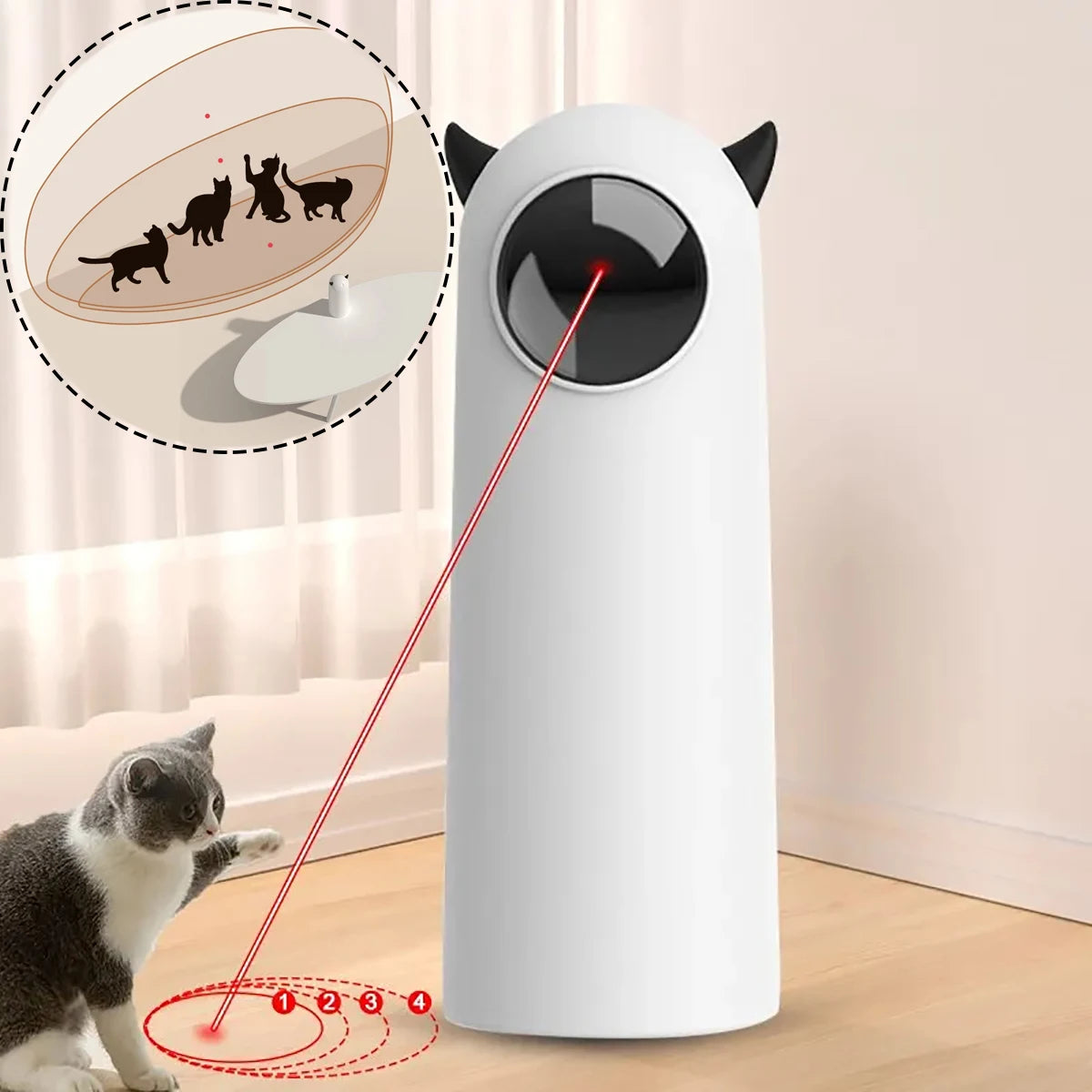 ROJECO-JOUET Laser automatique pour chat
